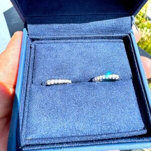 Diamond hoop earrings